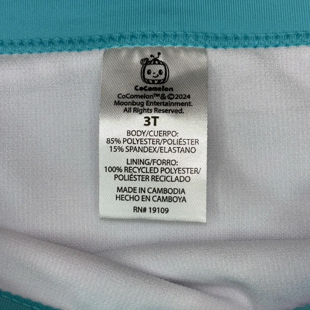 Cocomelon 2-piece Long‎ Sleeve Rashguard swimsuit Swim lessons UPF 50+  3T